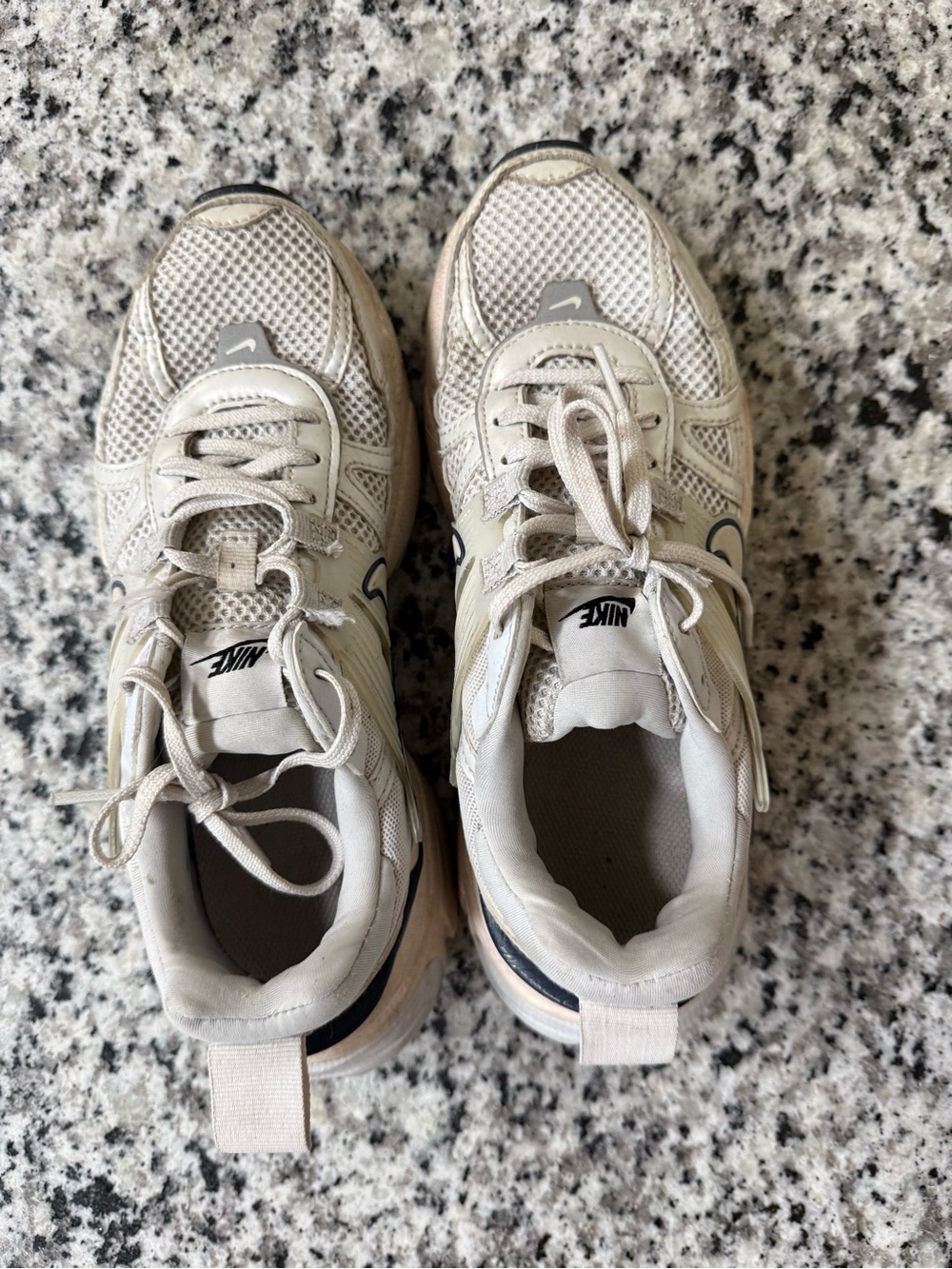 Nike V2K gray and cream sneakers - Picture 2 of 4